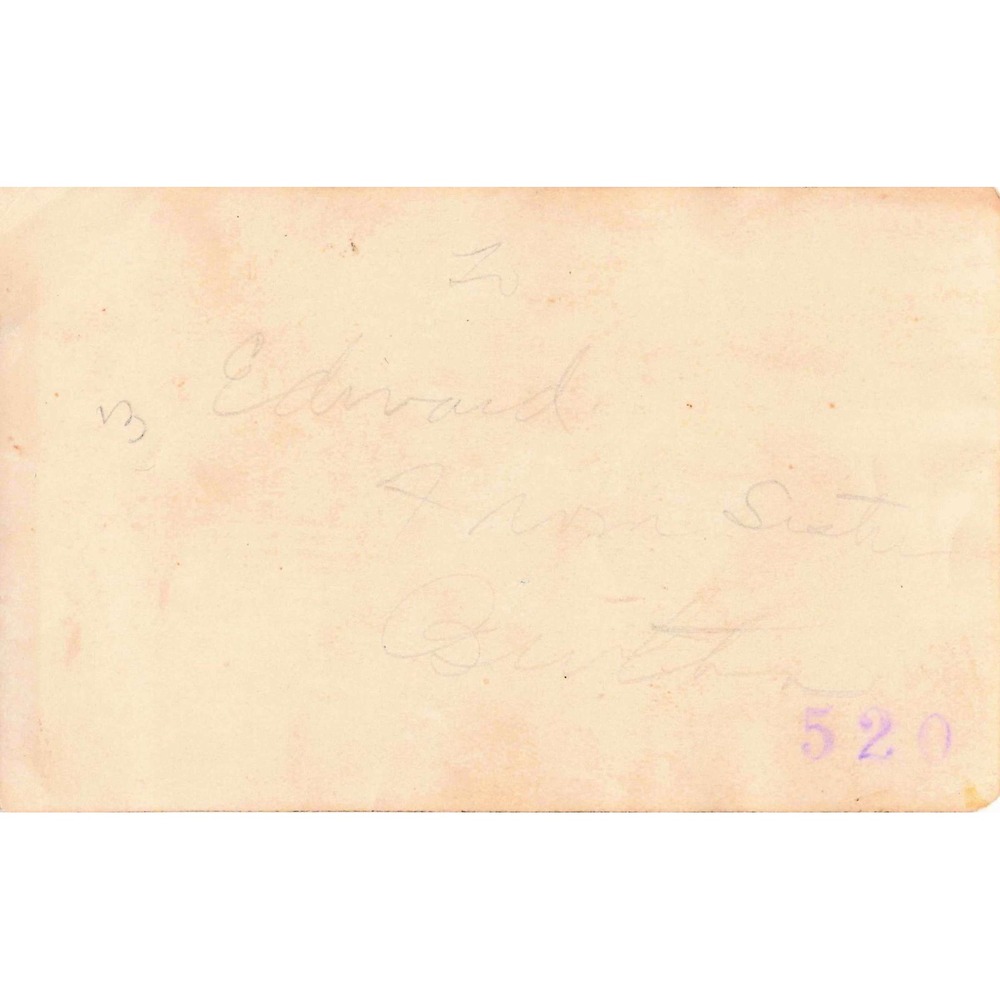 Vtg Snapshot Boy Native American Headdress Costume Photo w/ Notation - Picture 2 of 2
